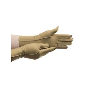 NEW ISOTONER women's full finger therapeutic gloves in camel